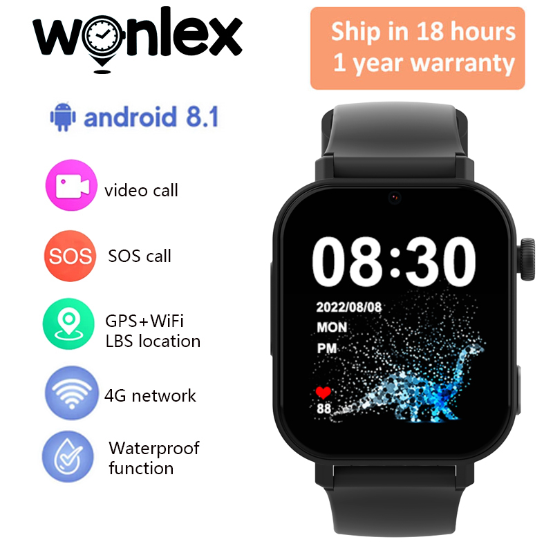 Fall Detection Watch - Wonlex KT36 4G Смарт-часы Детские GPS